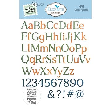 Elizabeth Craft Designs Die, Classic Alphabet