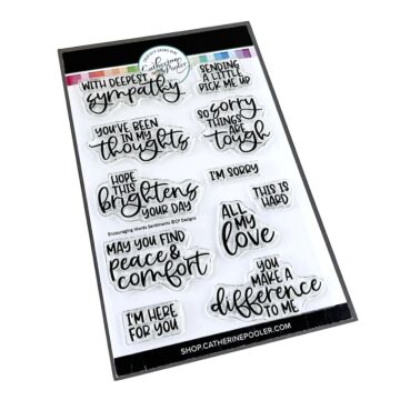 Catherine Pooler Stamp Set - Encouraging Words Sentiments