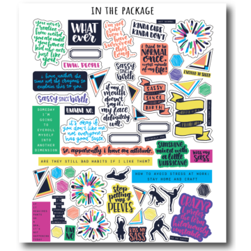 Wild Whisper - Sassy Since Birth Ephemera Pack