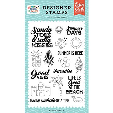 Echo Park Endless Summer: Sandy Toes Stamp Set