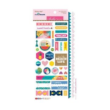 Bella BLVD - Sticky Mix Island Escape Cardstock Stickers