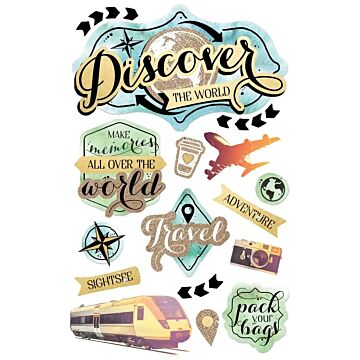 Paper House Discover the World 3D Stickers