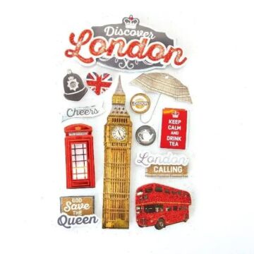 Paper House Discover London 3D Stickers