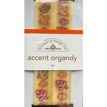 Doodlebug Ribbon - Accent Organdy - Fall