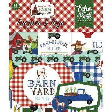 Echo Park - Down on the Farm Frames & Tags