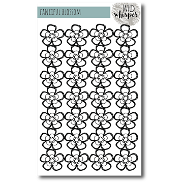 Wild Whisper - NICOLE WRIGHT FANCIFUL BLOSSOM - 6X9 STENCIL