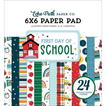 Echo Park FIRST DAY OF SCHOOL 6X6 PAPER PAD