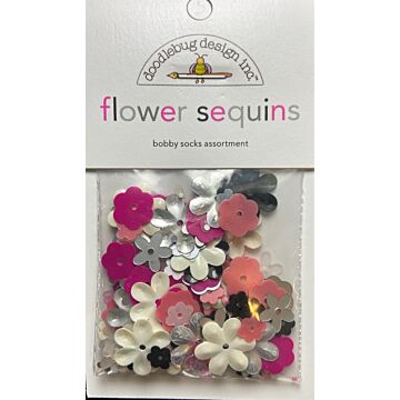 Doodlebug Bobby Socks Assortment Flower Sequins