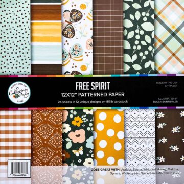 Catherine Pooler -12x12 Patterned Paper - Free Spirit