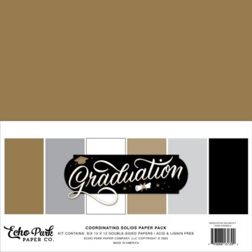 Echo Park Graduation Solids Kit