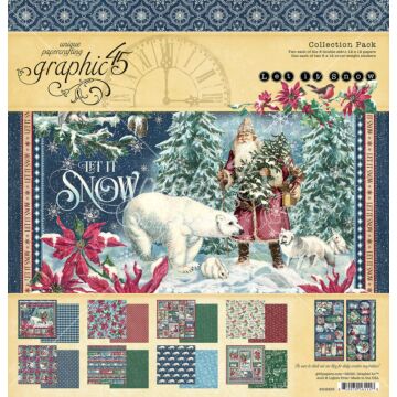 Graphic 45 Collection Pack 12"X12" Let It Snow