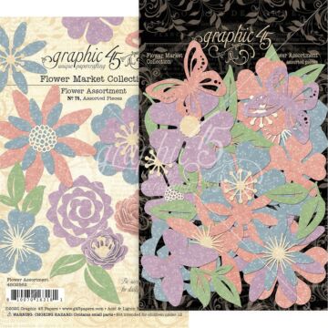 Graphic 45 Flower Assortment, Flower Market
