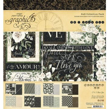 Graphic 45 8X8 Collection Pack, P.S. I Love You