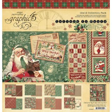 Graphic 45 12X12 Collection Pack with Stickers, Letters to Santa
