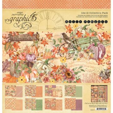 Graphic 4512X12 Collection Pack with Stickers, Hello Pumpkin