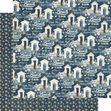 Graphic 45 12X12 Patterned Paper, The Beach is Calling - Dive Right In