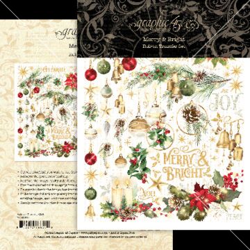 Graphic 45 Rub-on Transfers, Merry & Bright