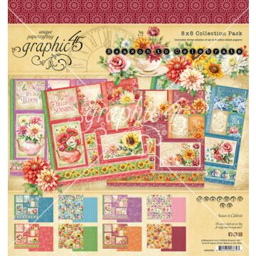 Graphic 45 8X8 Collection Pack, Season to Celebrate