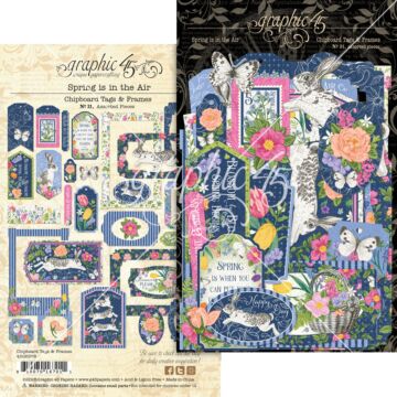 Graphic 45 Chipboard Pieces - Tags & Frames, Spring is in the Air