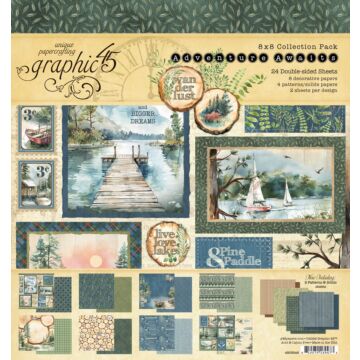 Graphic 45 Adventure Awaits 8x8 Collection Pack