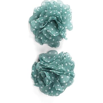 Jolee's Boutique Green Polka Dot Flowers