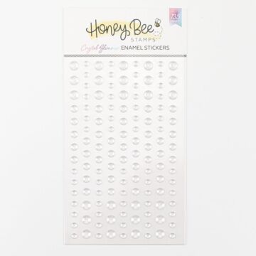 Honey Bee Stamps Enamel Stickers, Crystal Glimmer