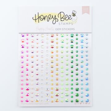 Honey Bee Stamps Gem Stickers, Happy Hearts