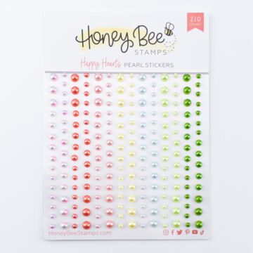 Honey Bee Stamps Pearl Stickers, Happy Hearts Pearls