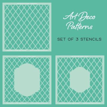 Honey Bee Stamps Stencil Set, Art Deco Patterns