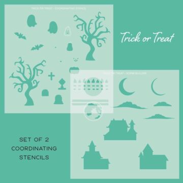 Honey Bee Stamps Stencil Set, Trick or Treat