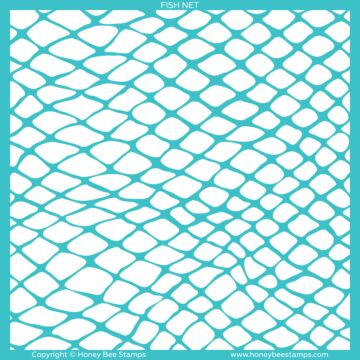 Honey Bee Stamps Background Stencil, Fish Net