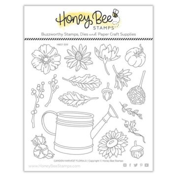 Honey Bee Stamps Clear Stamp, Garden Harvest Florals