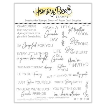 Honey Bee Stamps Clear Stamp, Life is Gouda