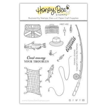 Honey Bee Stamps Clear Stamp, Fishing Legend