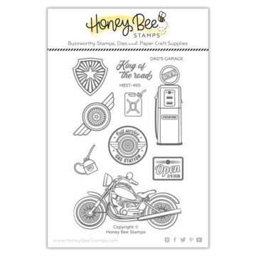 Honey Bee Stamps Clear Stamp, Dad's Garage