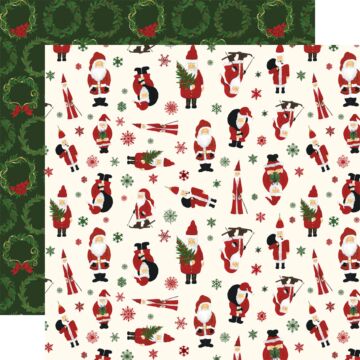 Echo Park - Here Comes Santa Claus - 12x12 Double sided - Jingle All The Way