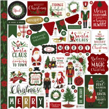 Echo Park - Here Comes Santa Claus Element Sticker