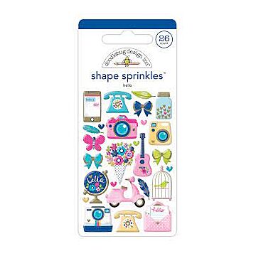 Doodlebug Design - Shape Sprinkles - Hello