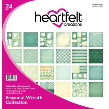 Heartfelt Creations 12X12 Paper Collection, Seasonal Wreath