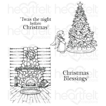 Heartfelt Creations Cling Stamp, Winter's Eve Set
