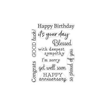 Hero Arts Clear Stamp, Hero Greetings - Occasions