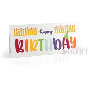 i-crafter Die, Happy Birthday Set by Lori Whitlock