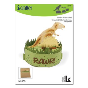 i-crafter Die, Box Pops, Dinosaur Add-on by Lynda Kanase