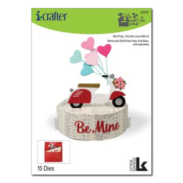 i-crafter Die, Box Pops, Scooter Love Add-on by Lynda Kanase