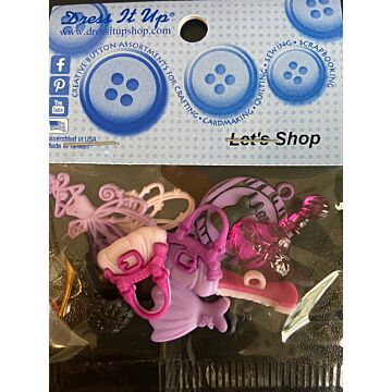 Dress-it-up Bits: Craft/Scrapbook Button Embellishments- Let's Shop