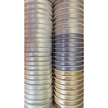 Craft Décor Ribbons & Trims: Poly-Satin 3/8" x 5yd Roll - 1 roll - IVORY