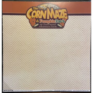 Custom Retro Corn Maze & Pumpkin Patch 12x12 Paper - Clovermead Adventure Farm