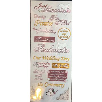 Forever in Time - Clear Stickers - Love & Marriage