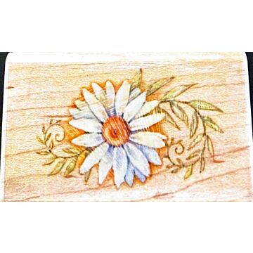 K&Company (Inkadinkado) Tim Coffee Wood Mounted Daisy Stamp
