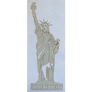 Scrapbook Customs - Statue of Liberty (Laser)-Grey
